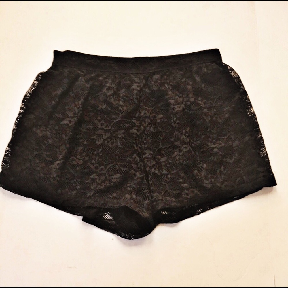 Hollister Black Lace Shorts size M